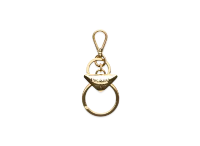 PRADA Metal Key Ring "Gold/Black"