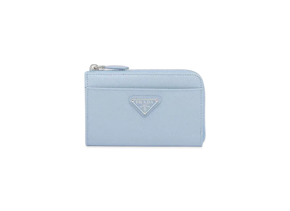PRADA Saffiano Keychain "Light Blue"