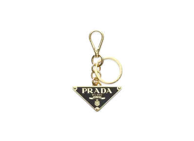 PRADA Metal Keychain "Gold/Black"