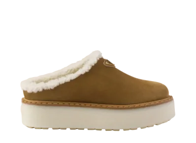 PRADA Women's Suede Mules "Brown"