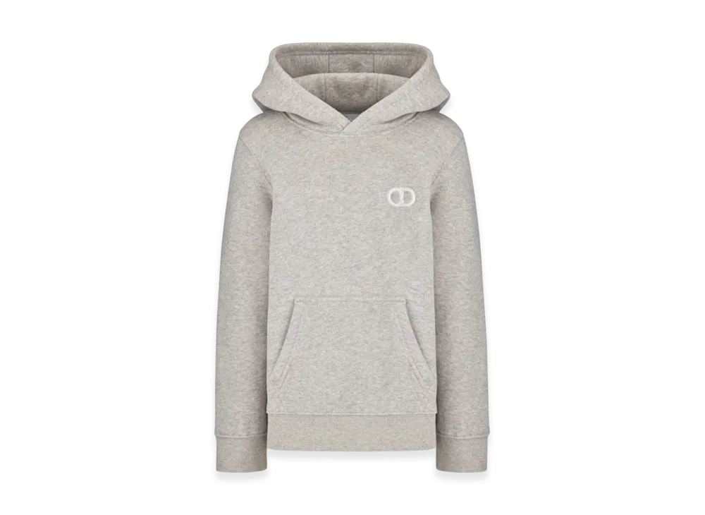 Dior Kids CD Icon Hooded Sweatshirt "Heather Gray"