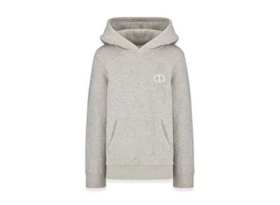 Dior Kids CD Icon Hooded Sweatshirt "Heather Gray"