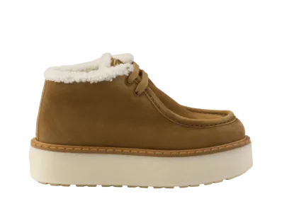 PRADA Women's Suede Chukka Boots "Brown"