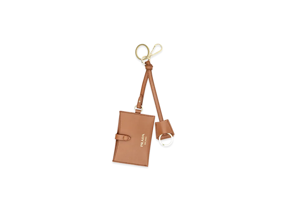 PRADA Women's Keychains Brandy "Brown"