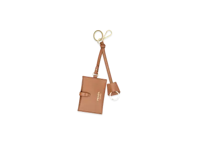 PRADA Women's Keychains Brandy "Brown"