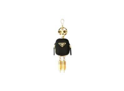 PRADA Robot Re-Nylong Bag Charm "Black"