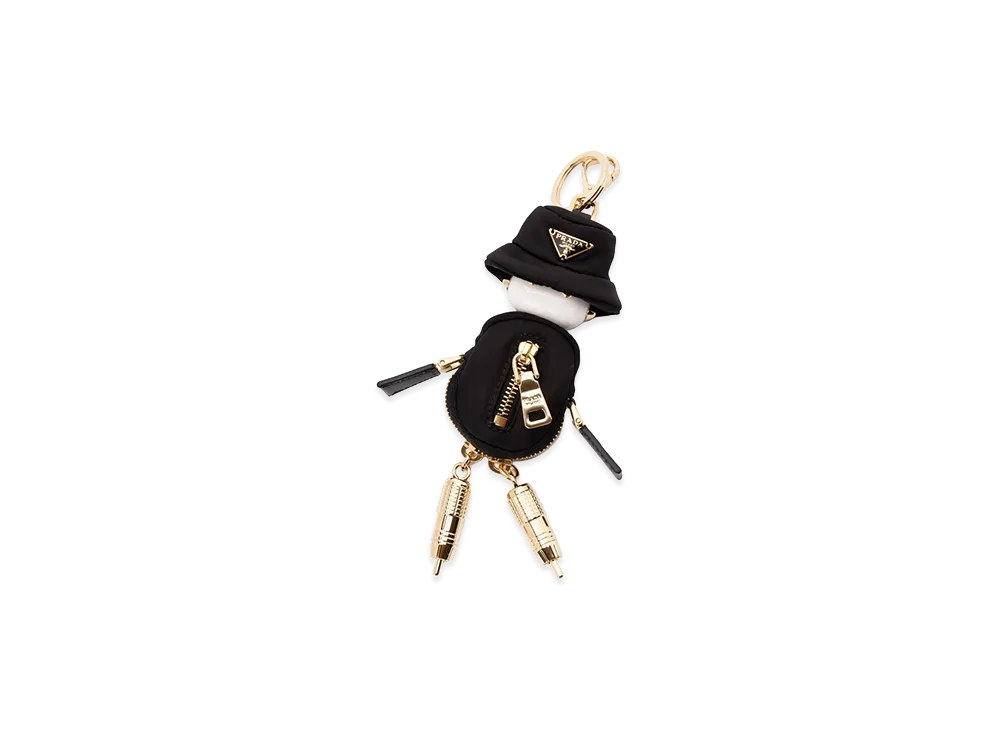 PRADA Women's Soft Robot Keyring "Black"