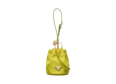 PRADA Mini Icon Re-Nylon Bag Charm "Light Green"