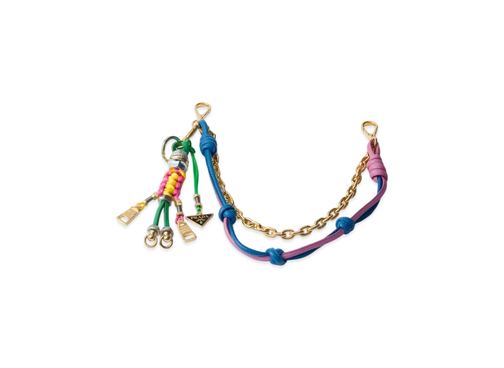 PRADA Robot Bag Charm "Mint/Primrose"