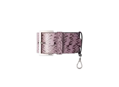 PRADA Ayers Leather Wrist Strap "Light Purple"