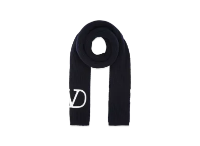 Valentino Women's Wool Scarf "Midnight Blue"