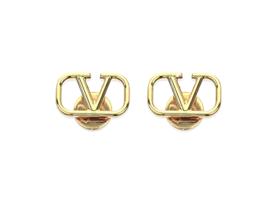Valentino Garavani V Logo Signature Earrings "Yellow Gold"