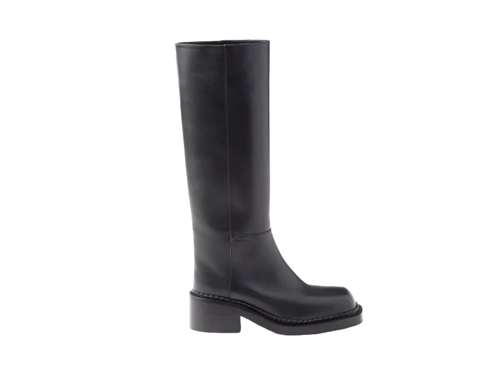 PRADA Women's Leather Boots "Black"