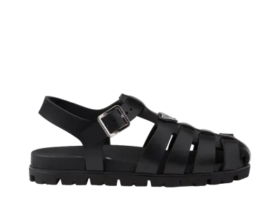 PRADA Women's Sporty Fisherman Sandals "Black"