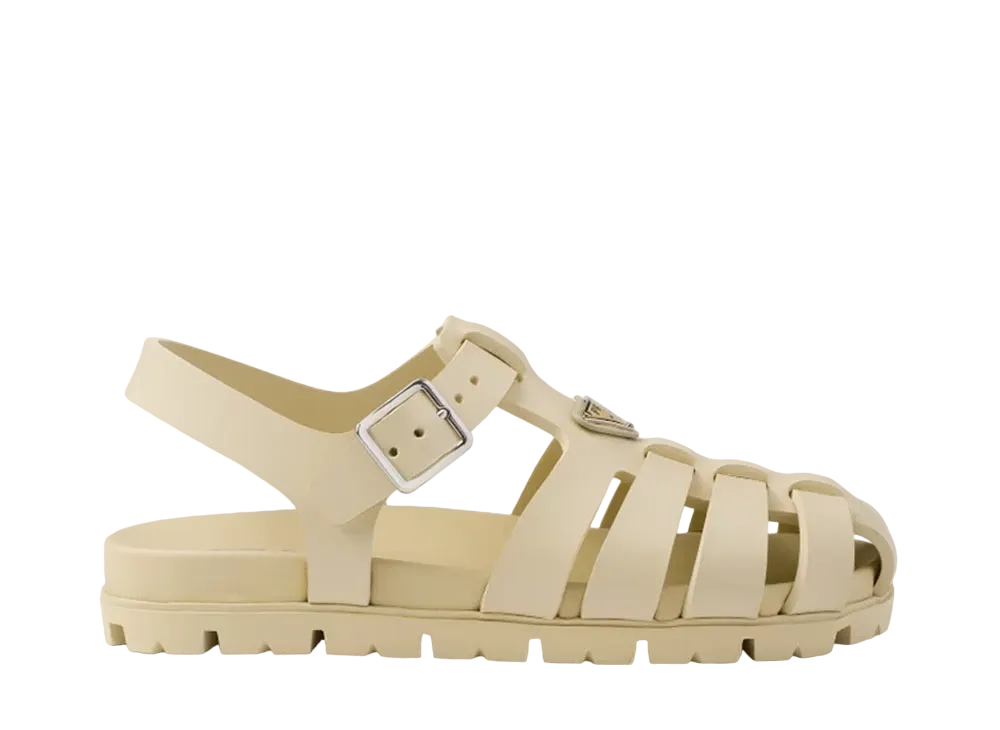PRADA WMNS Sporty Fisherman Sandals "Greige"