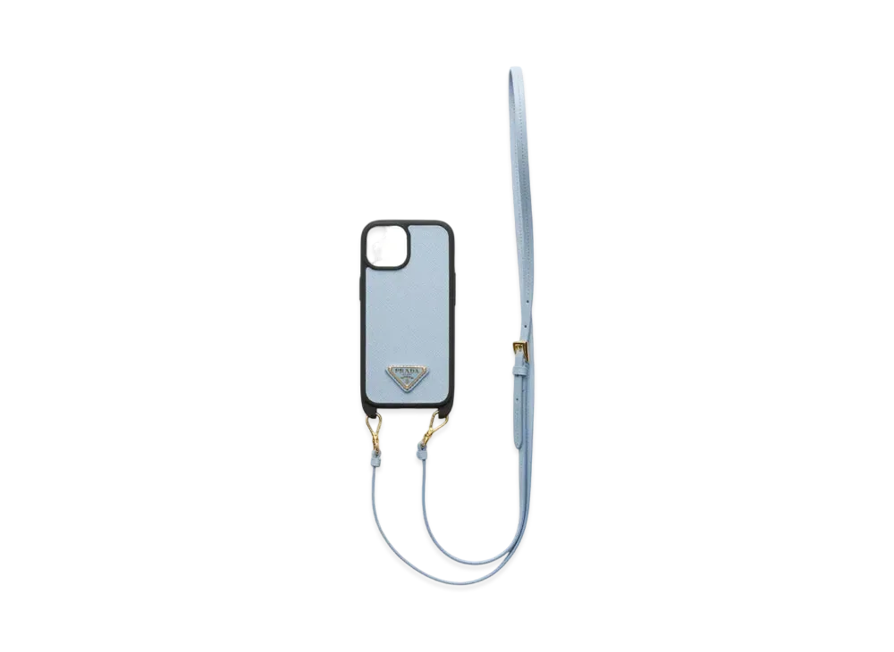 プラダ サフィアーノレザー iPhone 15用カバー 
