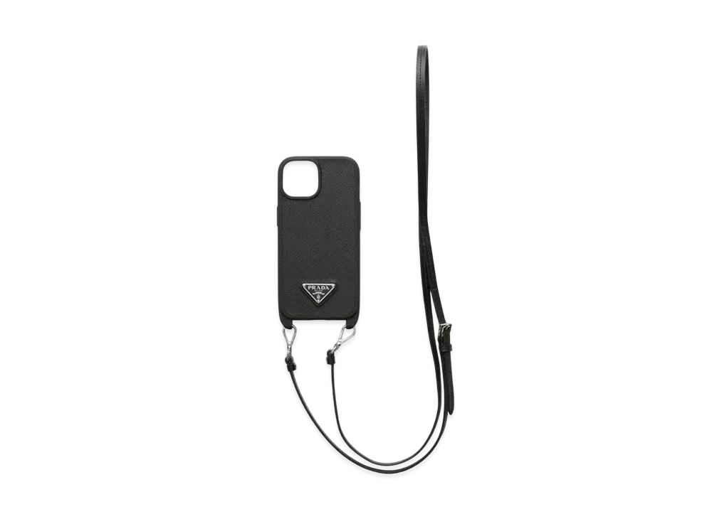 プラダ サフィアーノレザー iPhone 15用カバー 