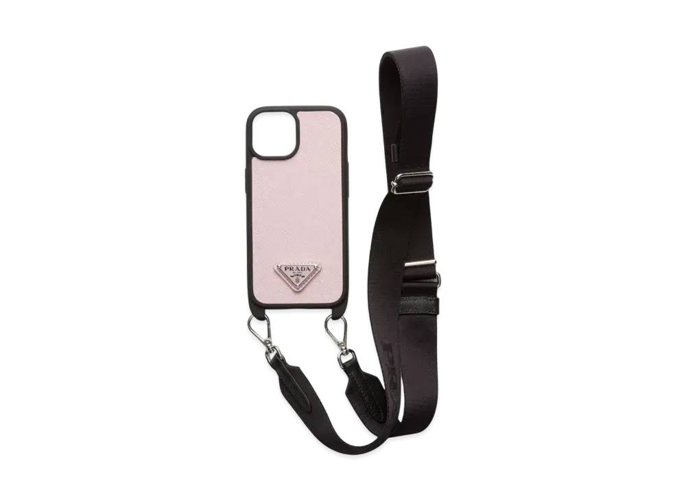 プラダ サフィアーノレザー iPhone 15 用カバー 