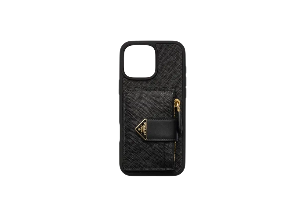 プラダ サフィアーノレザー iPhone 16 Pro Max用ケース