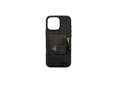 PRADA Saffiano Leather Case For iPhone 16 Pro Max "Black"