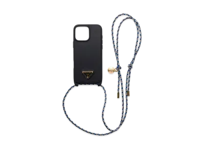 PRADA Leather Case For iPhone 16 Pro Max "Black"