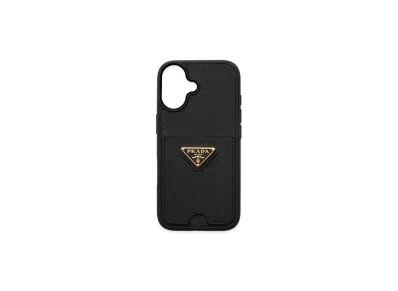 PRADA Saffiano Leather iPhone 17 Case "Black"
