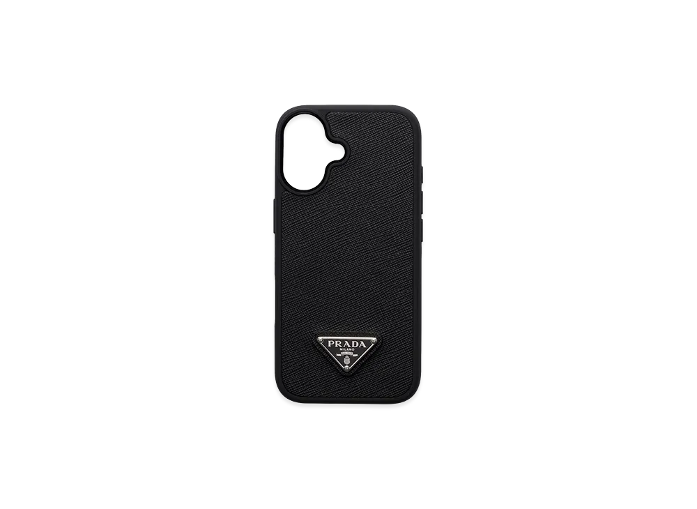 PRADA Saffiano Leather iPhone 17 Case "Black"