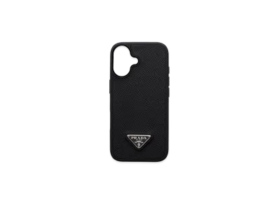 PRADA Saffiano Leather iPhone 17 Case "Black"