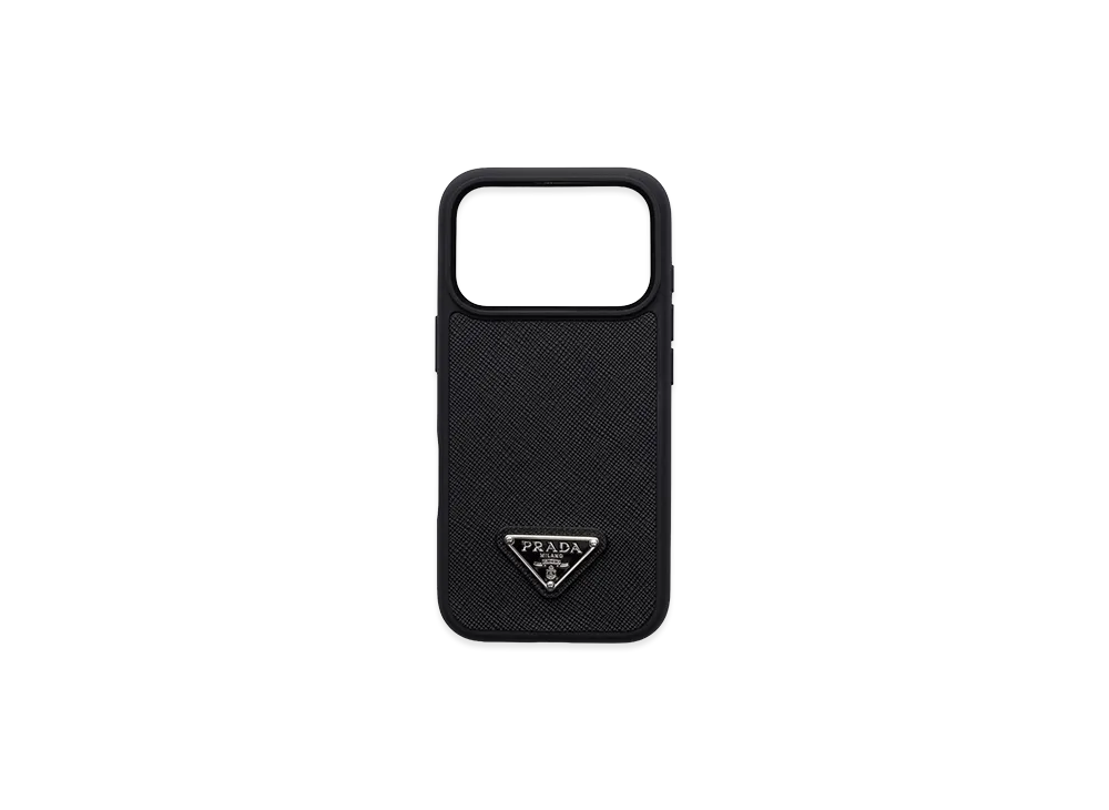 PRADA Saffiano Leather iPhone 17 Pro Case "Black"