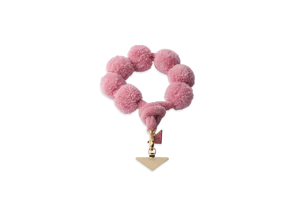 PRADA Wool Smartphone Wrist Strap "Petal Pink"