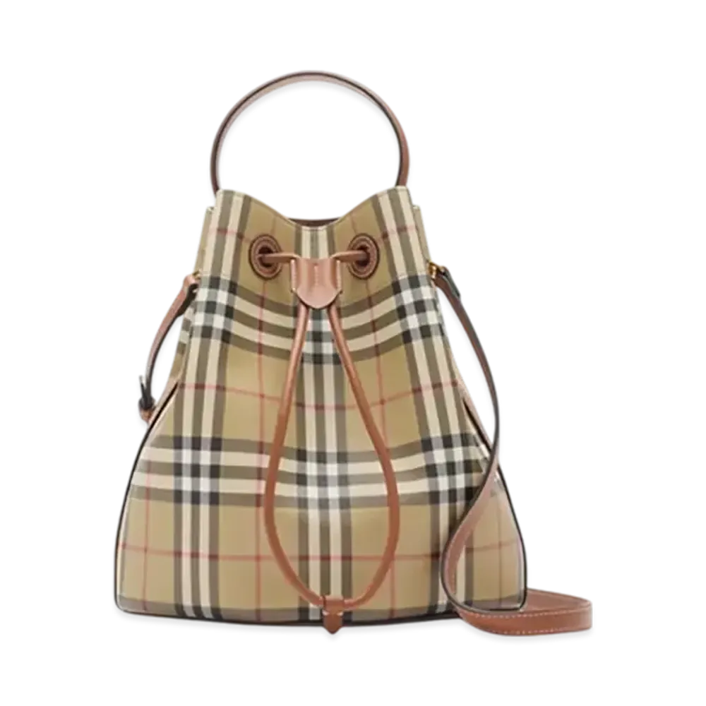 Burberry Small TB Bucket Bag "Archive Beige/Briar Brown"