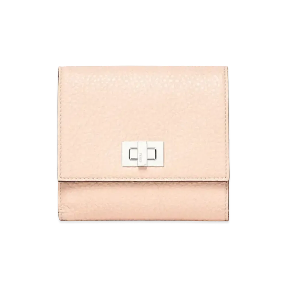 FENDI Peekaboo Wallet Leather "Pink"