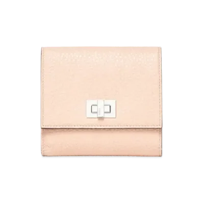 FENDI Peekaboo Wallet Leather "Pink"