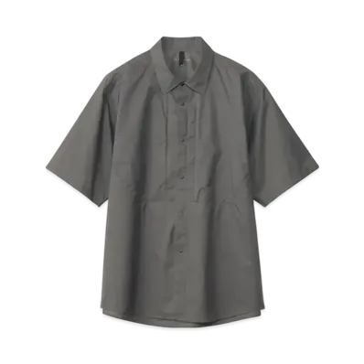 Goldwin Pertex Equilibrium Short Sleeve Wind Shirt (Unisex) "Shadow Gray"
