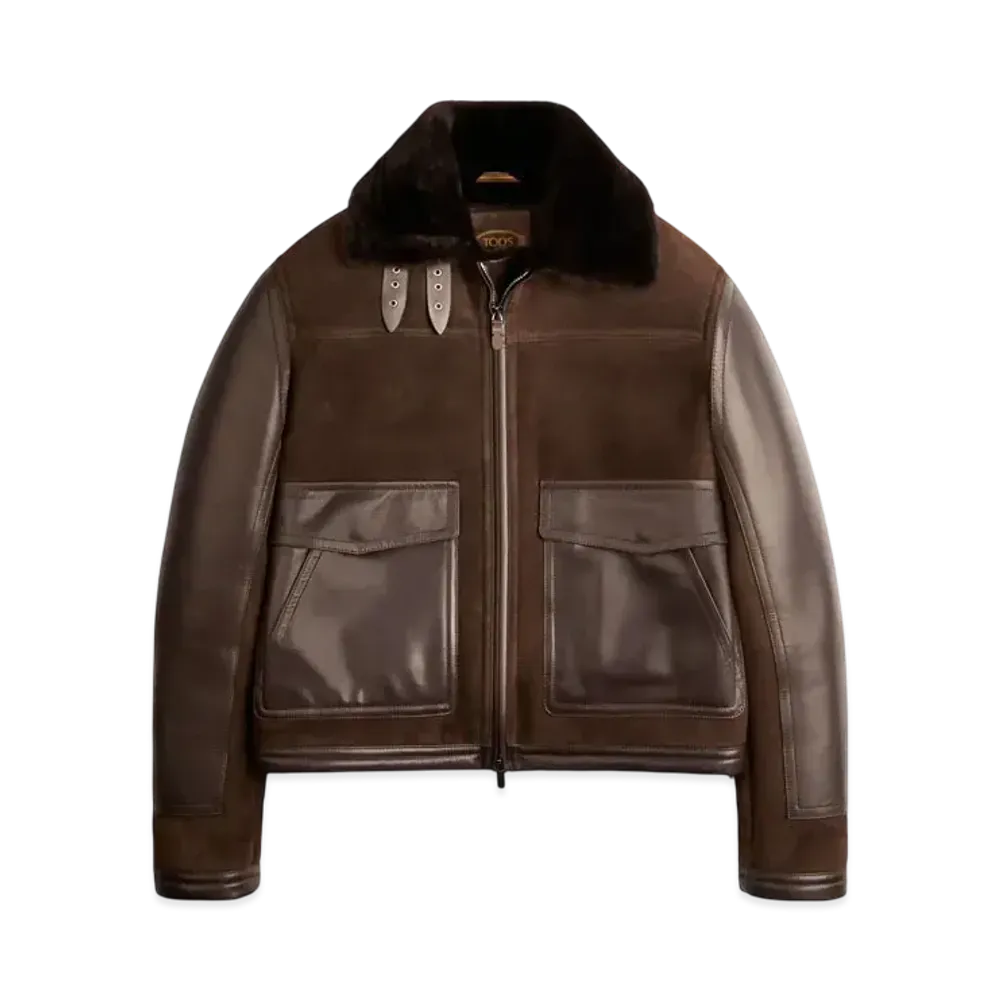 TOD'S Biker in Sheepskin "Brown"