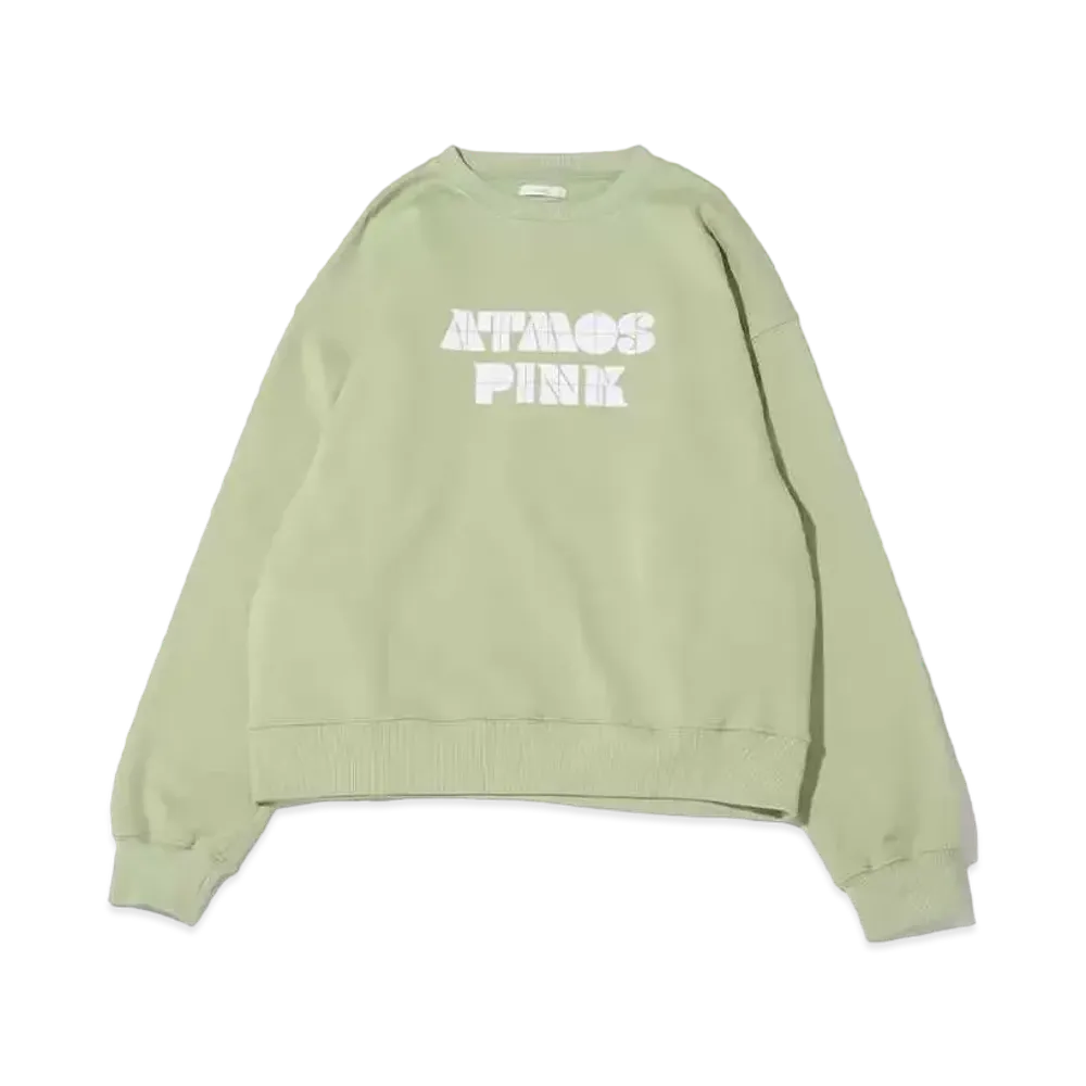 atmos pink Flocky Logo Sweatshirt "Mint"