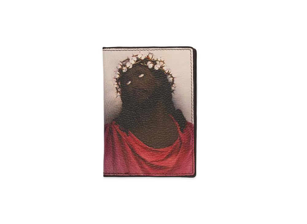 DENIM TEARS Black Jesus Passport Holder "Multi"