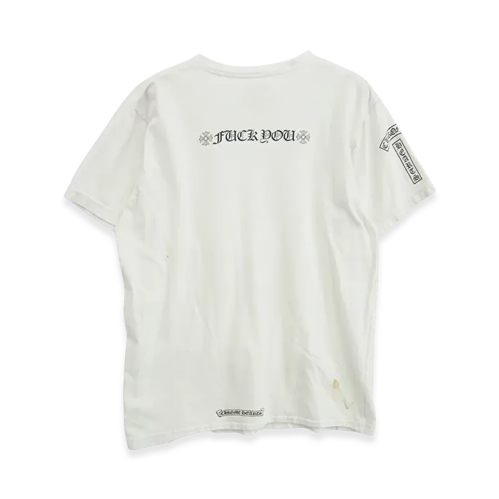Chrome Hearts Fuck You Back Logo Pocket T-Shirt "White"