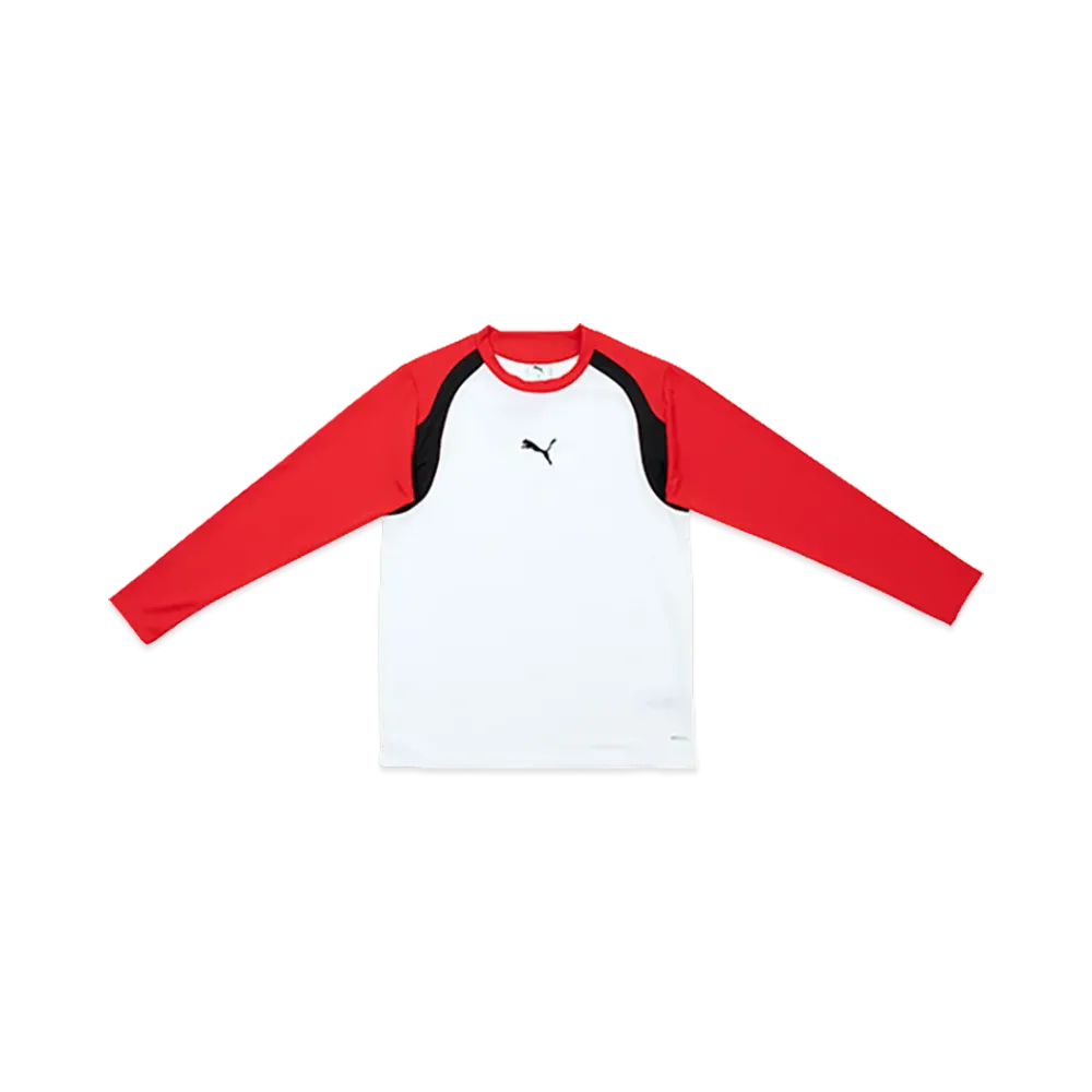 PUMA Indivfinal Long Sleeve Shirt "White/Red"