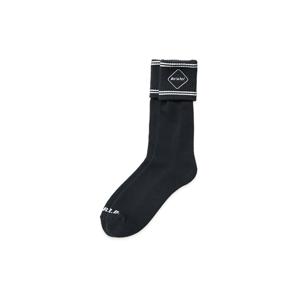 F.C.Real Bristol Emblem Cuff Socks "Black"