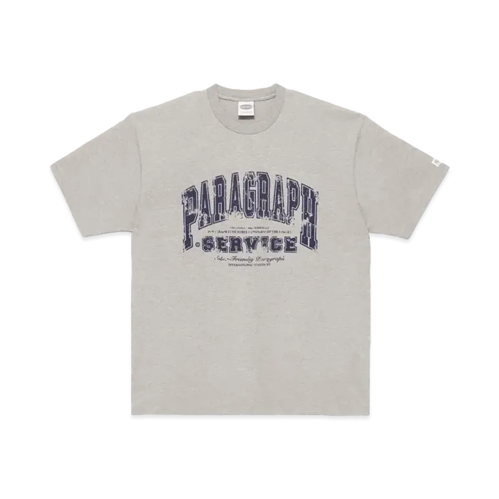Paragraph Damaged Logo T Shirt "Grey"