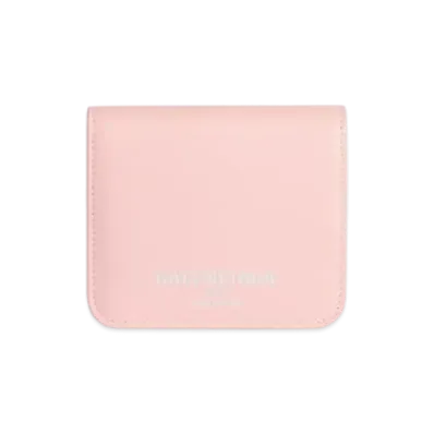 BALENCIAGA Cash 2.0 Coin And Card Holder With Flap "Pink"