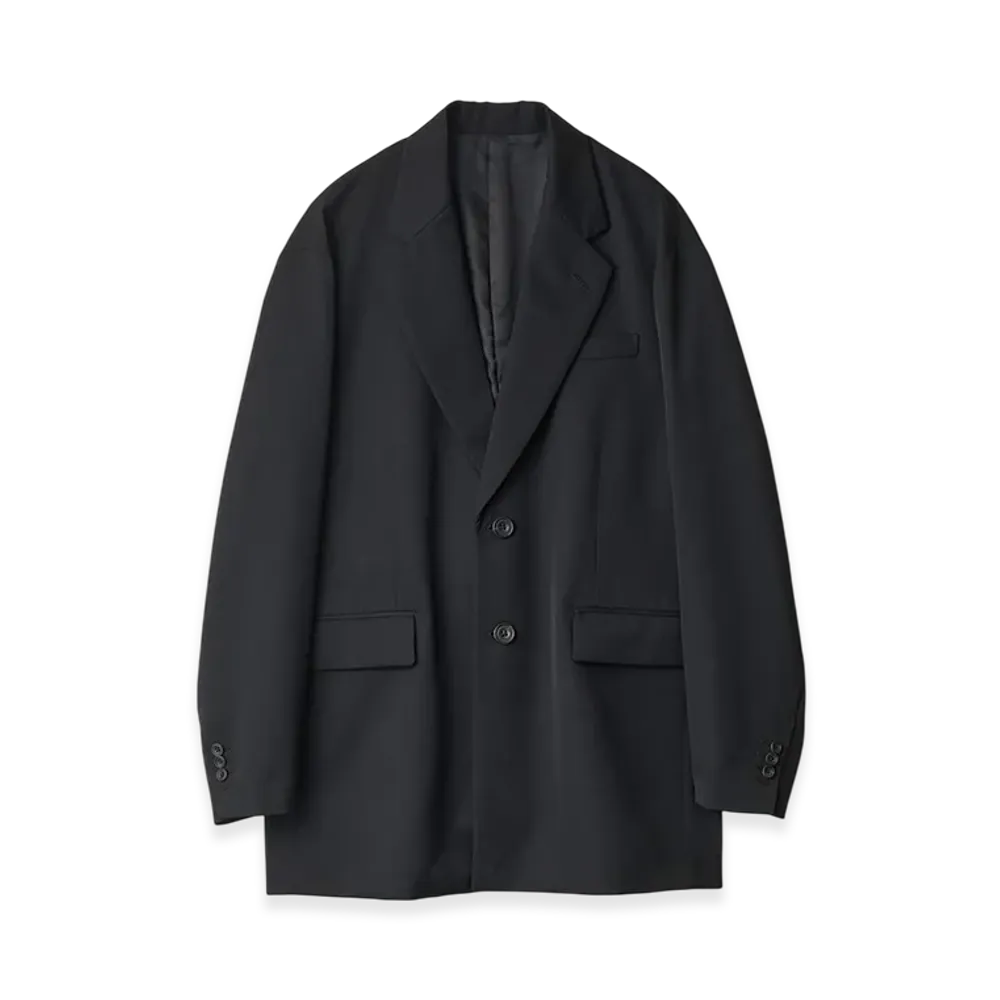 ssstein Oversized Single Breasted Long Jacket "Black"