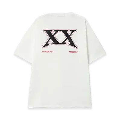 AMBUSH x Hypebeast 20th Anniversary T-Shirt "White"