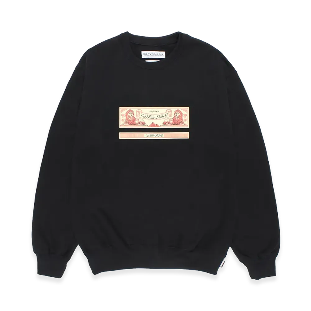 WACKO MARIA x The Phoenician Scheme Heavy Weight Sweat Shirt "Black"