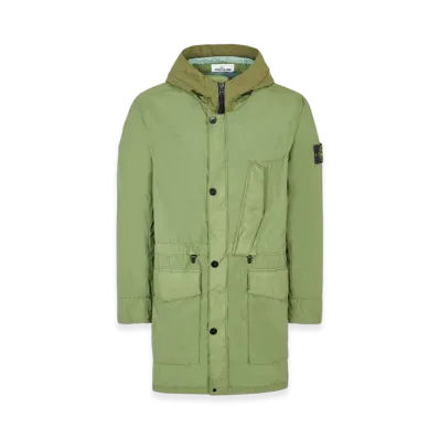 Stone Island 70132 Naslan Light Watro Garment Dyed Parka - 22SS "Olive Green"