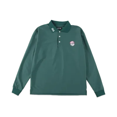WIND AND SEA x Malbon Golf L/S Polo Shirt "Green"