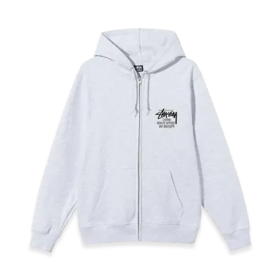 Stussy Stock DSM Los Angeles Zip Hoodie 2021 "Ash Heather"