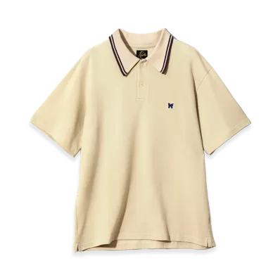 NEEDLES Regular Collar Polo - Cotton Pique "Beige"