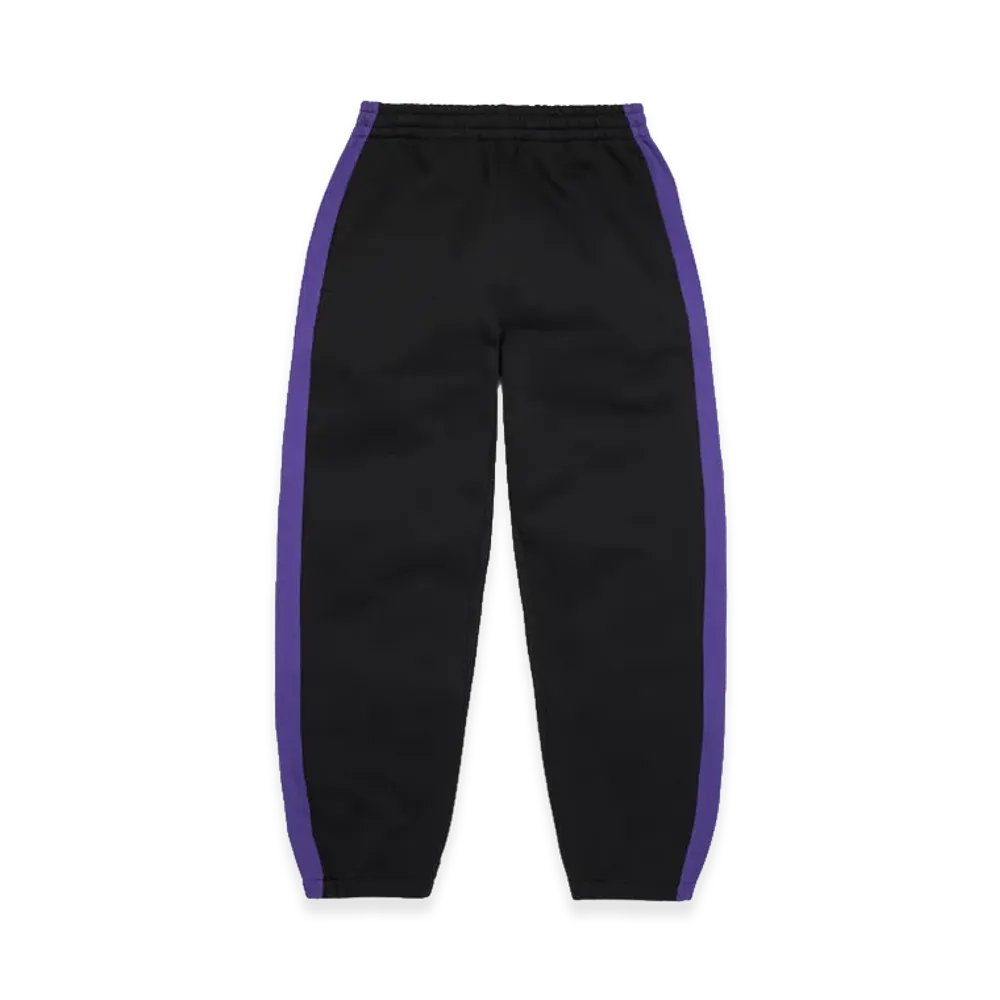DENIM TEARS DT Stripe Open Hem Sweatpant "Black"